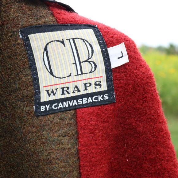 Vintage 90s CB Wraps Patchwork Cardigan Sweater - Picture 4 of 4